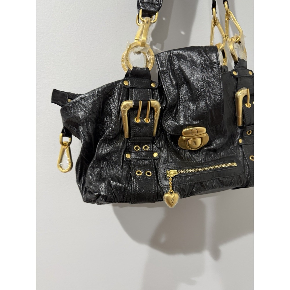 Jean-Pierre Klifa Anteprima Nueve Purse RARE NWT Heart Charm Y2K Black Gold P